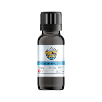 Distilled THC Oil by Glacial Gold - Distilled THC 30 Oil 30ML